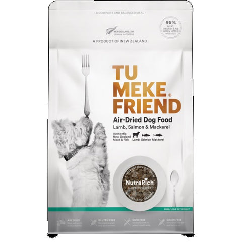 TuMeke Friend 圖米其 超級食物風乾狗糧 羊⾁三⽂⿂鯖⿂ 500g