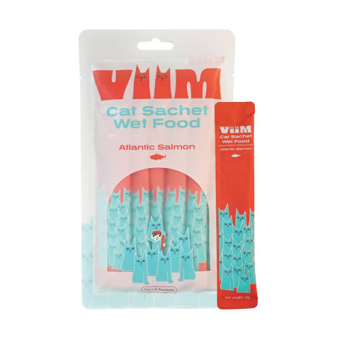 VIIM 三文魚肉泥條 Atlantic Salmon Cat Sachet Wet Food (12g x6)