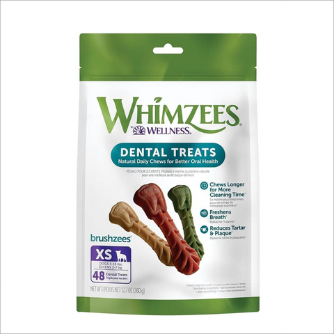 Whimzees - 快樂牙刷型潔齒骨 12.7oz