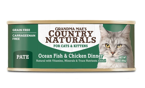 Country Naturals 貓罐頭 - 無穀物系列 肉泥配方 - 海洋鮮魚走地雞 80g