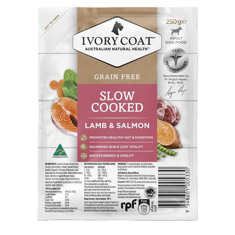 🎁 [急凍貨品] 成犬無穀冷凍慢煮鮮食系列 - 冷凍慢煮羊肉三文魚 250g (100% off)