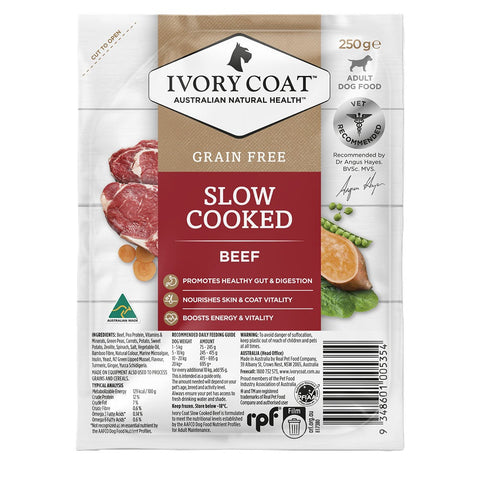 🎁 [急凍貨品] 成犬無穀冷凍慢煮鮮食系列 - 冷凍慢煮牛肉 250g (100% off)