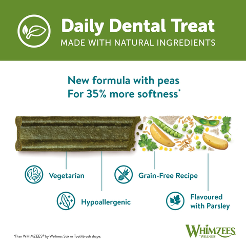 Whimzees Soft - 高齡犬專用柔軟潔齒棒