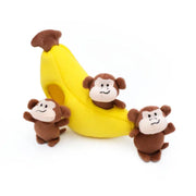 ZippyPaws Zippy Burrow - 猴子和香蕉