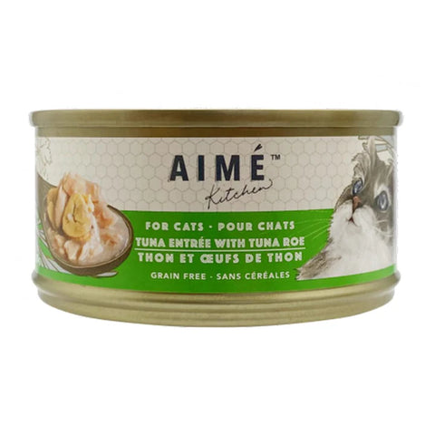 Aime Kitchen 啖啖肉補水系列 - 無穀物營養貓罐 - 吞拿魚配魚子 85g
