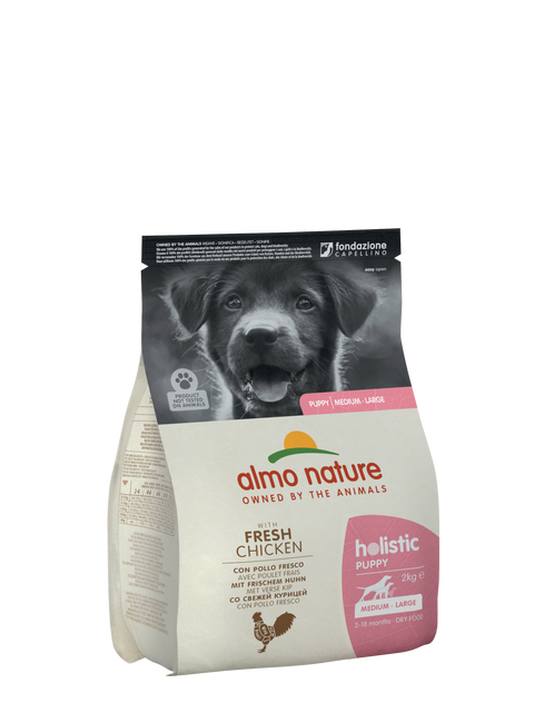 Almo Nature 幼犬乾糧 - Holistic細粒 - 雞肉配方 2kg