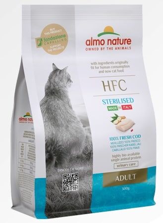 Almo Nature HFC 成貓糧 - 新鮮鱈魚 1.2kg