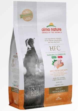 Almo Nature HFC 狗糧 - 新鮮雞肉 - 大粒頭 1.2kg