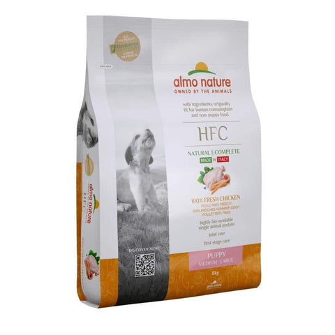 Almo Nature HFC 幼犬糧 - 新鮮雞肉 - 大粒頭 8kg
