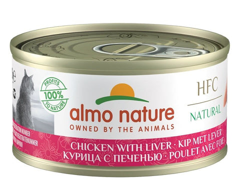 Almo Nature 貓濕糧 - HFC Natural - 雞肉雞肝 70g