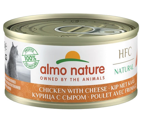 Almo Nature 貓濕糧 - HFC Natural - 雞肉芝士 70g