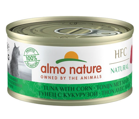 Almo Nature 貓濕糧 - HFC Natural - 玉米吞拿魚罐頭 70g