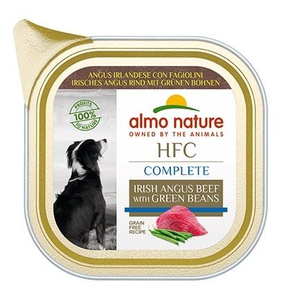 Almo Nature 狗罐頭 -HFC- 愛爾蘭安格斯牛肉配青豆 85g