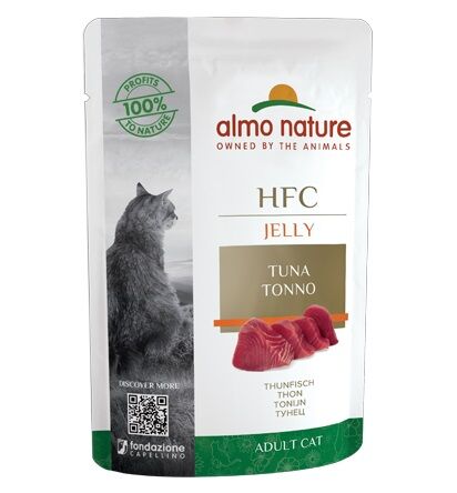 Almo Nature 貓濕糧 - HFC啫喱 - 吞拿魚 55g