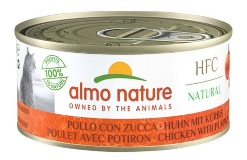 Almo Nature 貓濕糧 - HFC Natural - 南瓜雞肉 70g