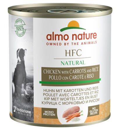 Almo Nature 狗濕糧 - HFC Natural 雞肉紅蘿蔔 280g