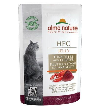 Almo Nature 貓濕糧 - HFC Jelly - 龍蝦吞拿魚柳 55g