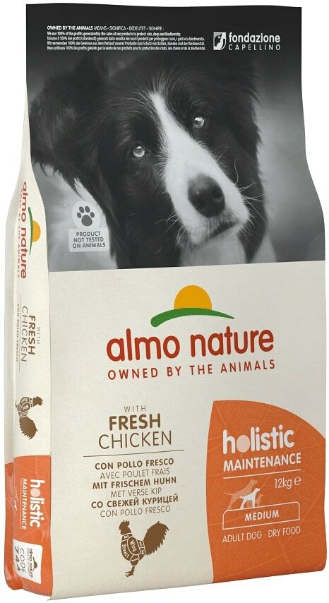Almo Nature 狗乾糧 - Holistic中型犬 - 雞肉配方 12kg