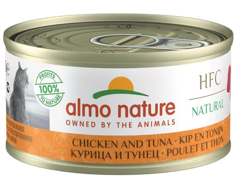 Almo Nature 貓濕糧 - HFC Natural - 雞肉吞拿魚 70g