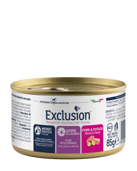 Exclusion 低過敏性貓糧豬肉+薯仔 85g Hypoallergenic Cat Pork & Potato 85g