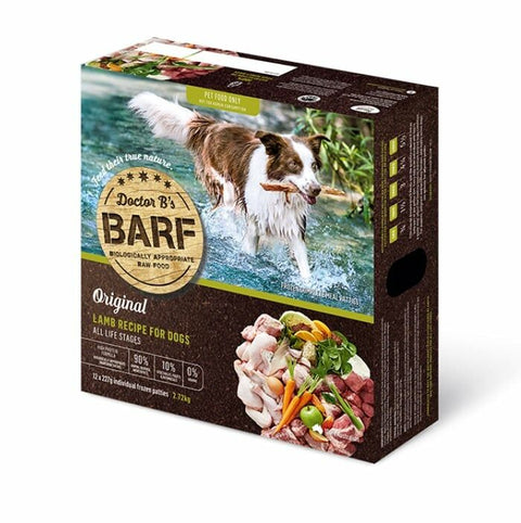 [急凍貨品] Dr.B's BARF 急凍生肉狗糧 - 羊肉蔬菜配方 2.72kg