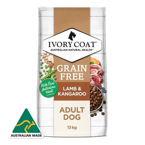 IVORY COAT 澳洲狗乾糧 - 無穀物 - 羊肉和袋鼠肉配方 2kg