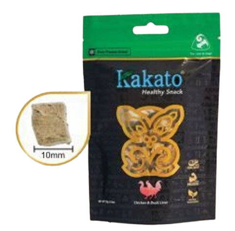 Kakato - 貓狗用純肉凍乾小食系列 - 凍乾雞肝及鴨肝 20G