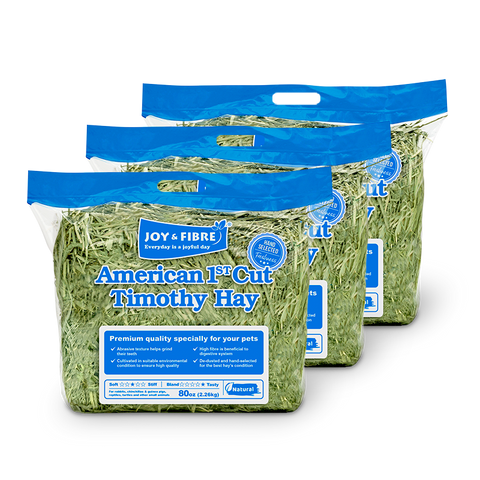 Joy &amp; Fibre USA First Cut Timothy Grass (Unboxed) - 40oz x 3 Packs