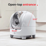Unicharm Fully Enclosed Cat Litter Box Set (Elephant White/Gray-Black)