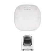 Unicharm Fully Enclosed Cat Litter Box Set (Elephant White/Gray-Black)