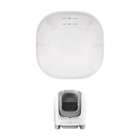 Unicharm Fully Enclosed Cat Litter Box Set (Elephant White/Gray-Black)