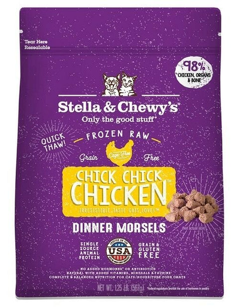 [急凍貨品] Stella & Chewys 美國貓糧 - 急凍脫水肉粒 - 籠外鳳凰 (雞肉)配方