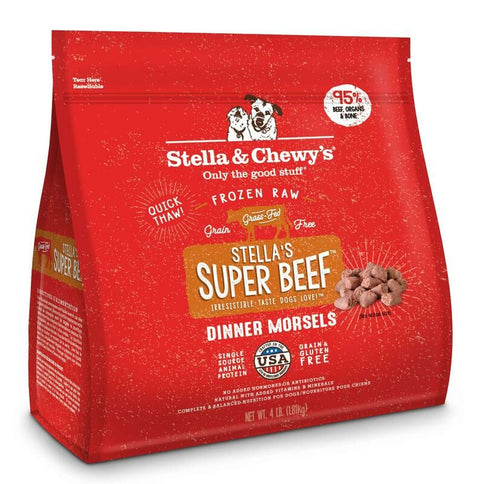 [急凍貨品] Stella & Chewys 美國狗糧 - 急凍生肉肉粒 - 牛魔王 (牛肉)配方 4lb