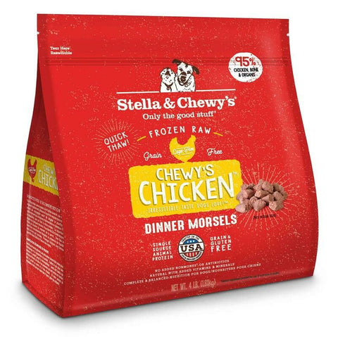 [急凍貨品] Stella & Chewys 美國狗糧 - 急凍生肉肉粒 - 籠外鳳凰 (雞肉)配方 4lb