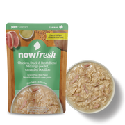 NowFresh - 貓濕糧 - 全年齡貓 雞肉及鴨肉肉絲湯包2.5oz