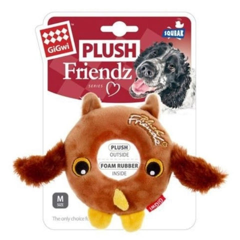 GIGWI Plush Friendz 中小型犬系列 - 冬甩貓頭鷹