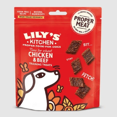 LILY'S KITCHEN 犬用小食 - 雞丁牛肉脆脆 70g