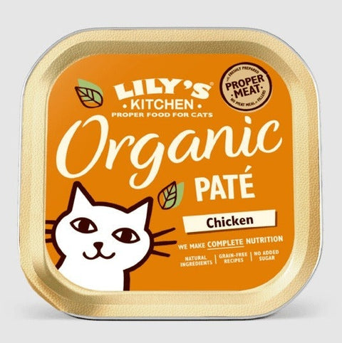 LILY'S KITCHEN 有機無穀物貓用主食罐 - 有機雞肉常餐 85g