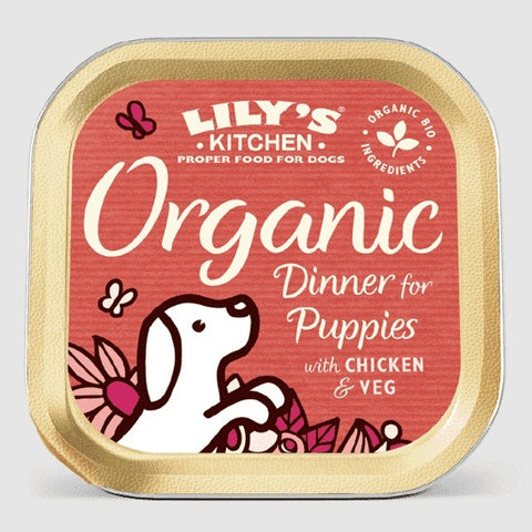 LILY'S KITCHEN 有機犬用主食罐 - 有機幼犬雞肉特餐 150g