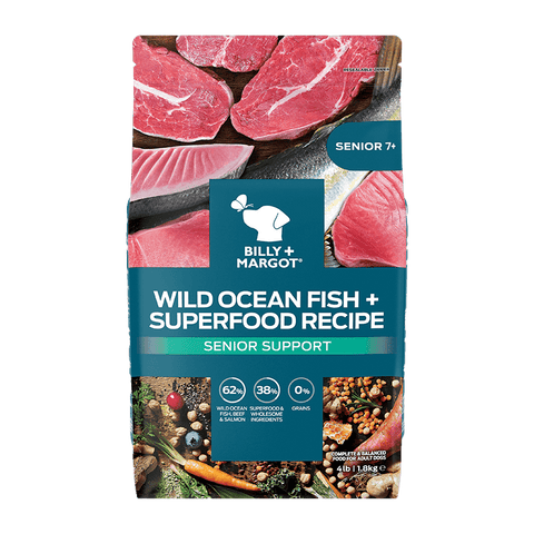 Billy+Margot⎜澳洲野生海魚+超級食材混合 老年犬配方 1.8Kg