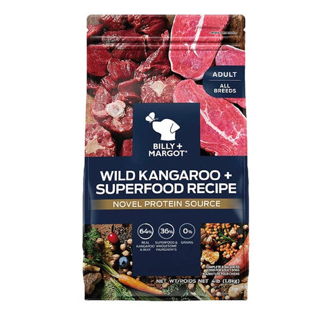 Billy+Margot ⎜澳洲野生袋肉+超級食材混合 成犬配方 1.8kg