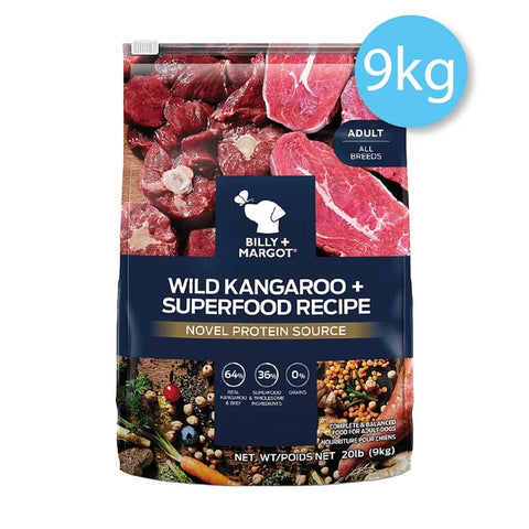 Billy+Margot ⎜澳洲野生袋肉+超級食材混合 成犬配方 9kg