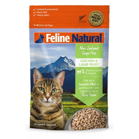 Feline Natural - F9 凍乾貓糧 - 雞肉羊肉盛宴 320g
