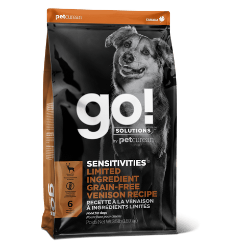 Go! SOLUTIONS Sensitivities 狗乾糧 - Limited Ingredient 低敏美毛系列 無穀物鹿肉 狗糧配方 3.5磅