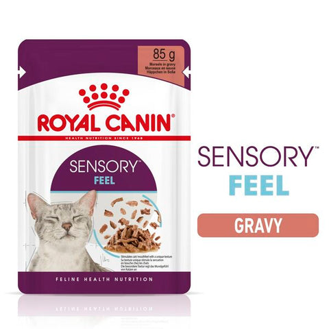 Royal Canin Sensory Feel Morsels in Gravy 貓感系列 濕糧(肉汁) 口感配方 85g