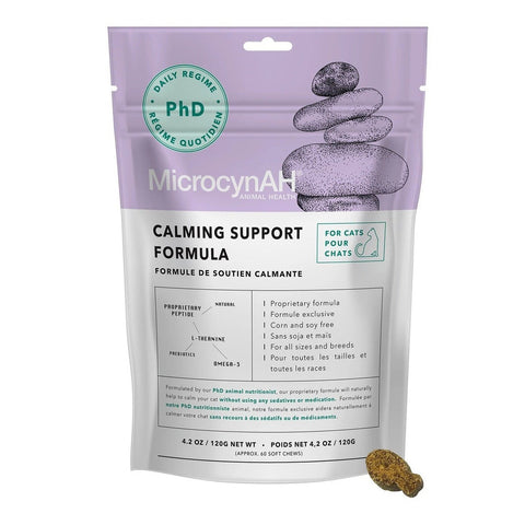 MicrocynAH PhD Cat Treats - Calming Support Formula 60'S