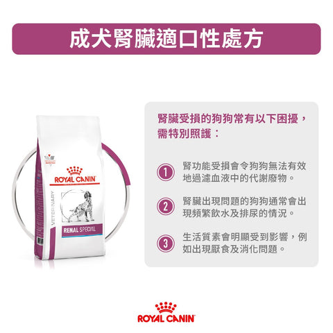 Royal Canin - 成犬腎臟嗜口性處方糧 2kg /  Canine Renal "Special" 2kg