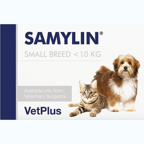 Vetplus Samylin 適肝能肝臟補充藥丸 Small breed (10KG以下小型貓狗) 30粒﻿