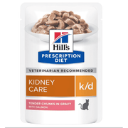 Hill's - 貓用腎臟處方三文魚濕糧 85克 / Feline K/D Kidney Care Pouch With Salmon 85g