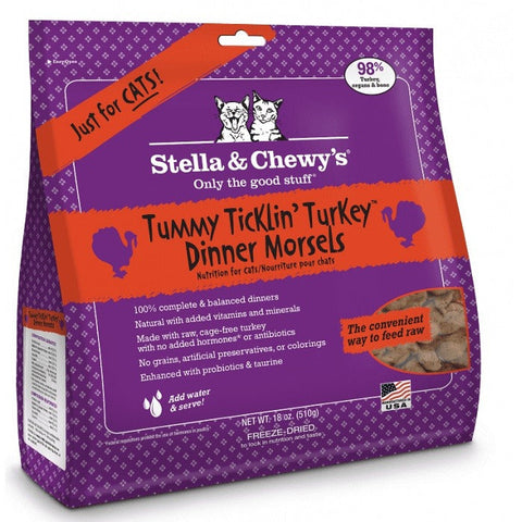 Stella & Chewys 貓凍乾脫水肉粒 - 開胃火雞 火雞肉 配方